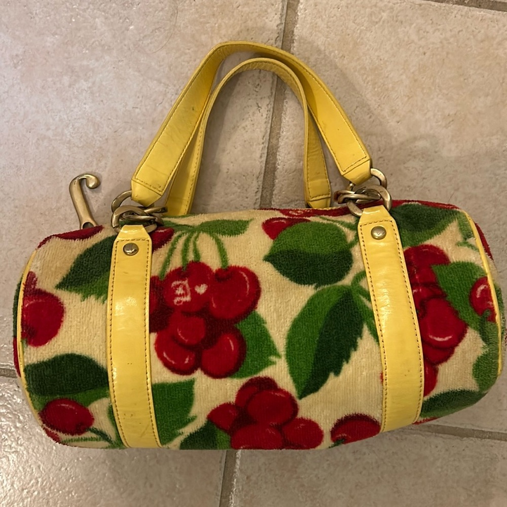 Juicy Couture RARE CHERRY TOOTSIE BARREL BAG PURSE